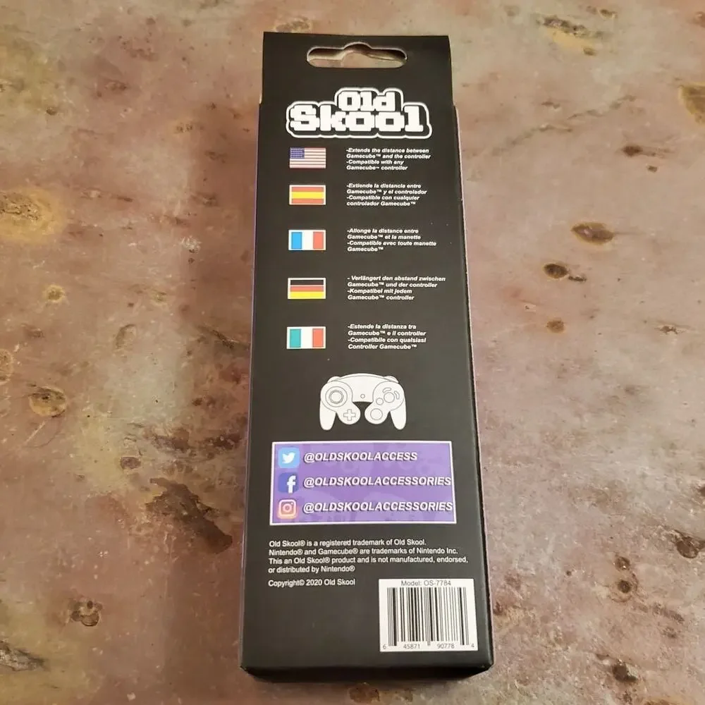 Gamecube Extension Cable, 6-Foot (NEW) - Nintendo - Old Skool